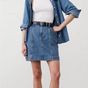 Banana Republic Blue Denim Pencil Skirt